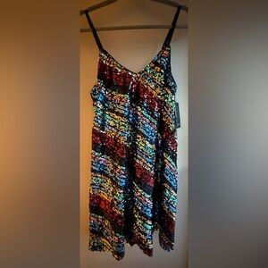 Festival Fashion 🪩 Free Press Rainbow Sequin Mini Dress